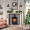 Chesterfield-5-Woodburning-Stove-With-Grafton-Limestone-Mantel2